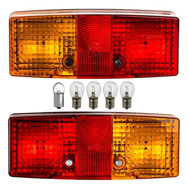 Kombinuotas kairysis ir dešinysis Fendt galinis žibintas su lemputėmis