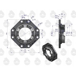 Pagrindinės pavaros dangtelis mf3 originalus ursus 8987
