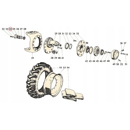 Rato kaiščio tvirtinimo kronšteinas, lengvas zetor tiltas