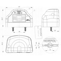 Ūkinės priekabos lempa, sunkvežimių puspriekabė, autobusas