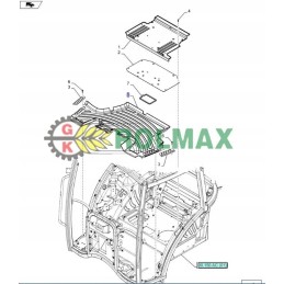 New Holland t4 t5 cnh kilimėlis 47380803