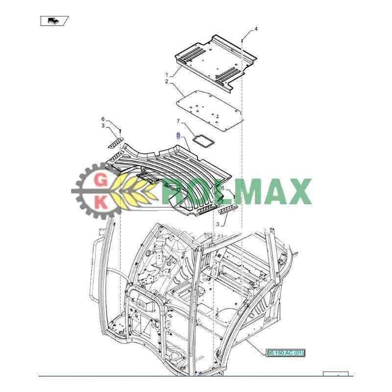 New Holland t4 t5 cnh kilimėlis 47380803