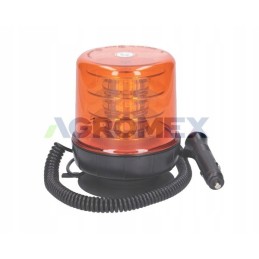 Gaidžio įspėjamoji lemputė su magnetu 18 LED 12 24v