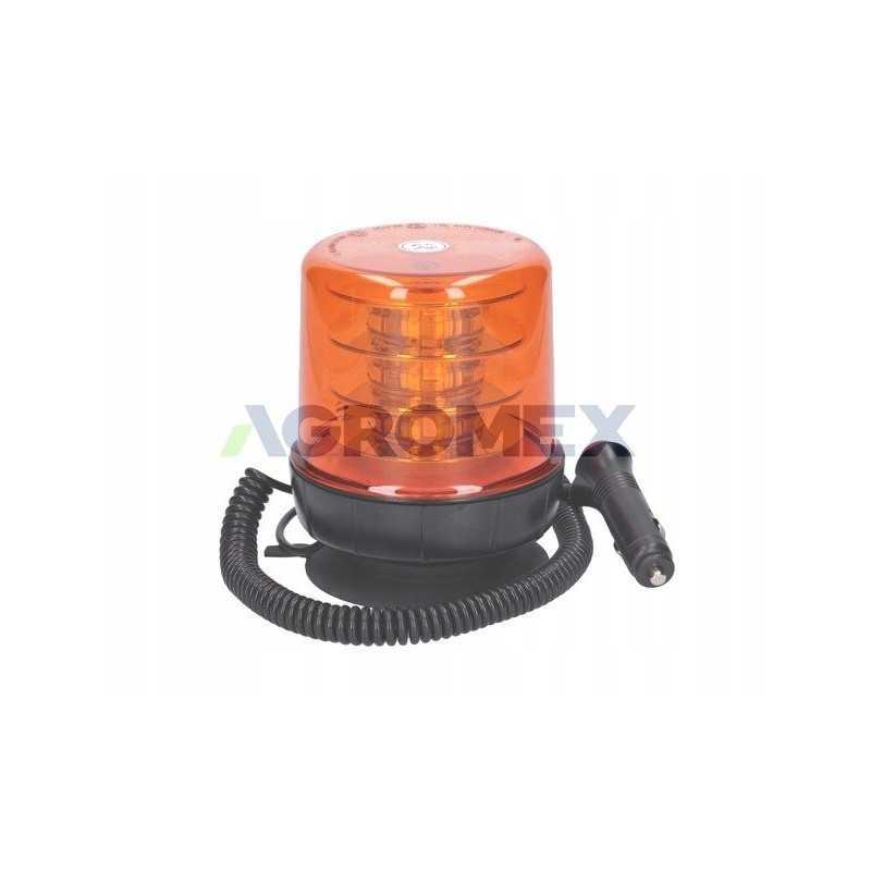 Gaidžio įspėjamoji lemputė su magnetu 18 LED 12 24v