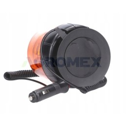 Gaidžio įspėjamoji lemputė su magnetu 18 LED 12 24v