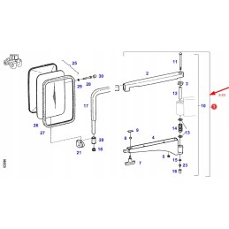 G737812151010 veidrodžio laikiklis
