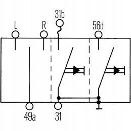 Hella posūkio signalo jungiklis 6ba001539057 339