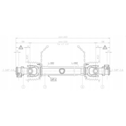 Šarnyrinis velenas g4 l 1210 mm bondioli pavesi