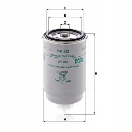 Kuro filtras 61mm 155mm 70mm mann filtras