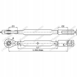 Kėlimo atrama l 505 765 mm oe 20 3 x 21 2 mm