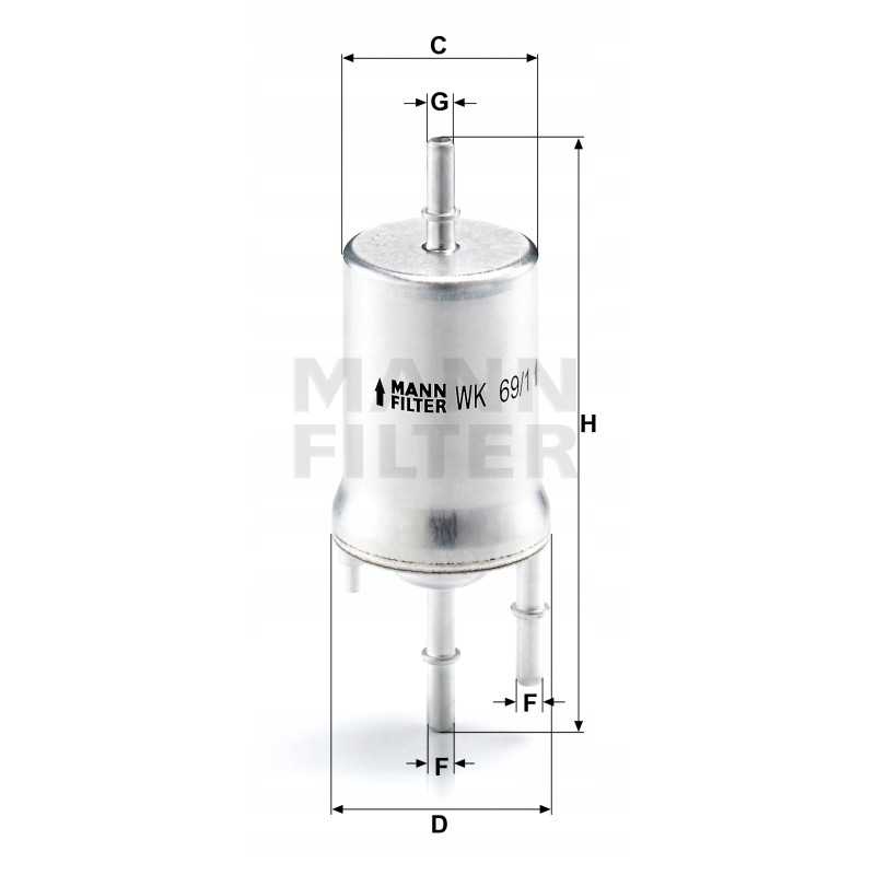 Kuro filtras mann filtras wk 69 1