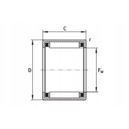 Adatinis ritininis guolis HK50242rs
