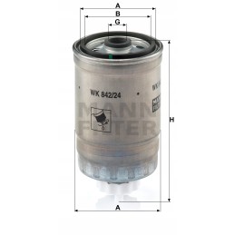 Kuro filtras mann filtras wk 842 24