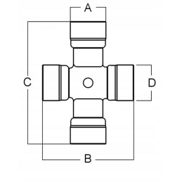 Skersinis velenas fi 27x75 0mm fi 24x91 0mm 2380 gopa