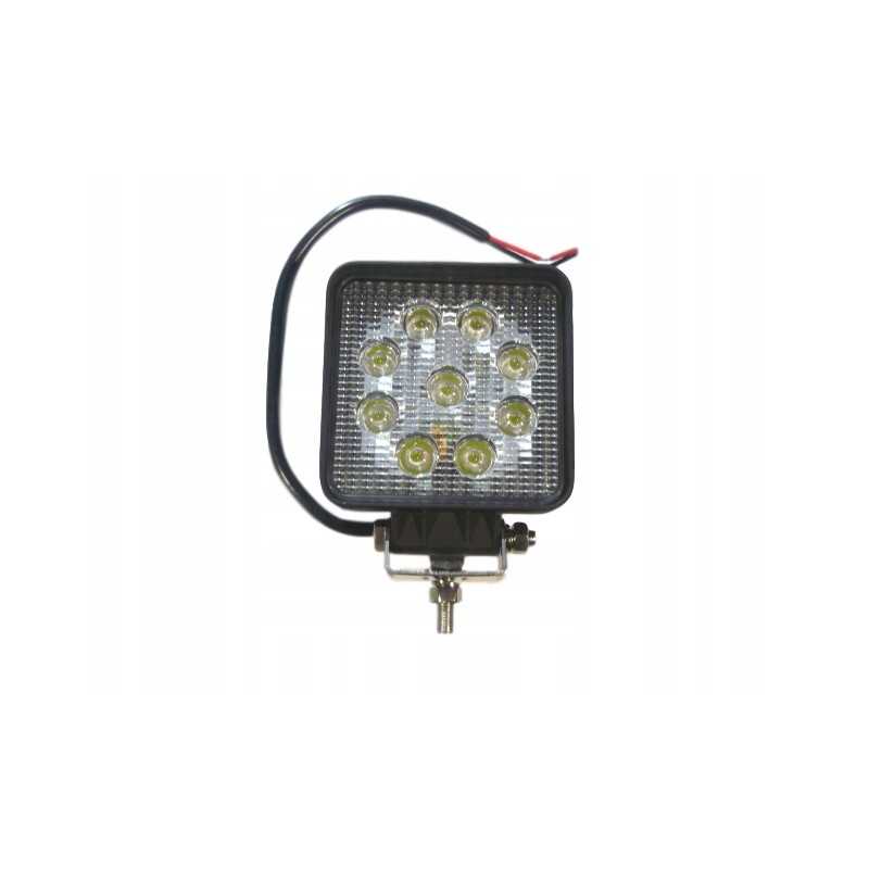 Darbinė lempa 9 LED 12v 24v kvadratinė halogeninė
