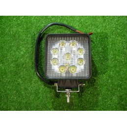 Darbinė lempa 9 LED 12v 24v kvadratinė halogeninė