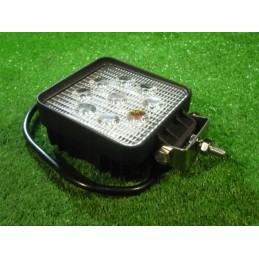 Darbinė lempa 9 LED 12v 24v kvadratinė halogeninė