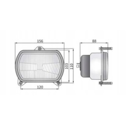Atšvaitas 156x103 tipo h4 rgp2 52600 wesem