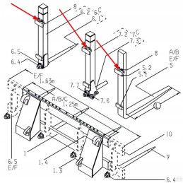 0487750 šakės užraktas
