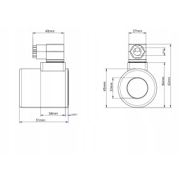 Solenoidinio skirstytuvo ritė e38dvs6 2 e12dvs6 2