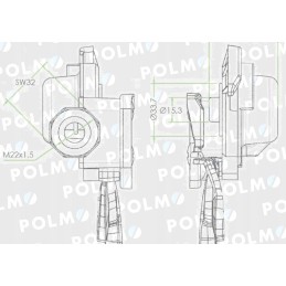 Oro vamzdžio jungtis su vožtuvu c 330 360 mi