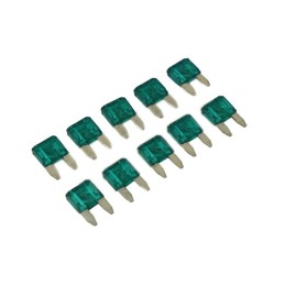 Ašmenų saugiklis 15a mini 10vnt 10 9x3 6x16 3mm