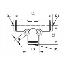 Tc6p kištukinis trišakis, skersmuo 6 mm