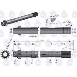 Antros pakopos sankabos velenas ursus c360 3p originalus