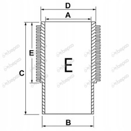 Honan įvorė oe 95 x 106 mm l 212 mm
