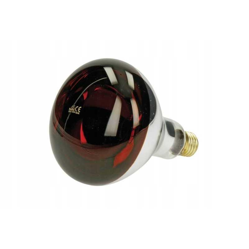 Raudonas spindulinis šildytuvas, kieto stiklo šildymo lempa, 150 vatų