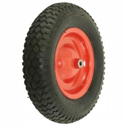 Karučio ratas su padanga ir vamzdeliu bei tvirtinimo ašimi