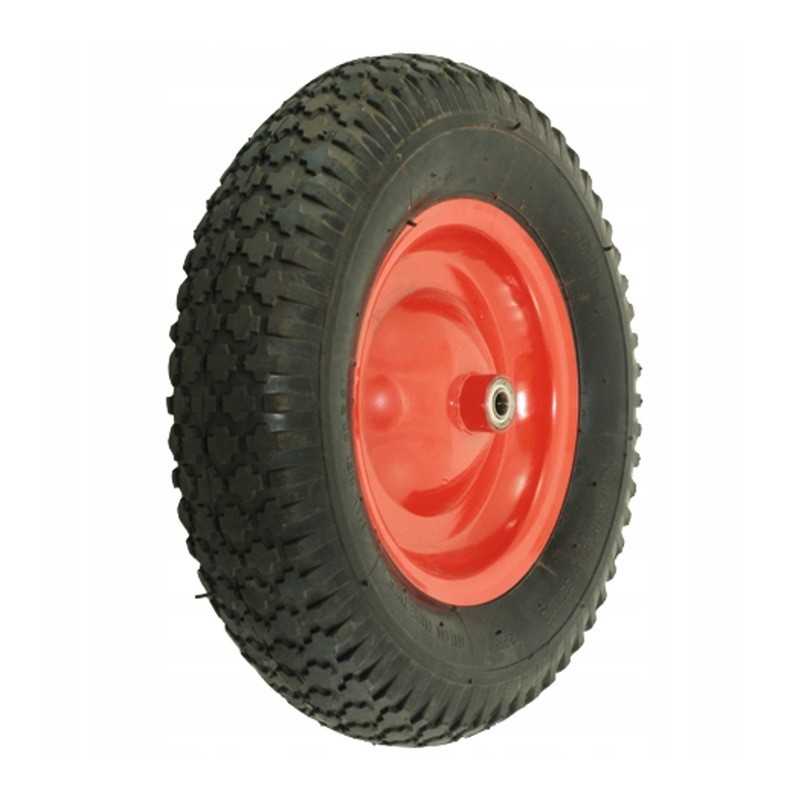 Karučio ratas su padanga ir vamzdeliu bei tvirtinimo ašimi