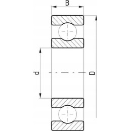 Rutulinis guolis flt 6001 2rs
