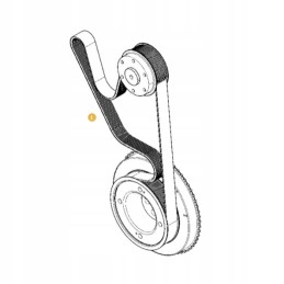 Kelių trapecinis diržas fendt f737200040010 originalus