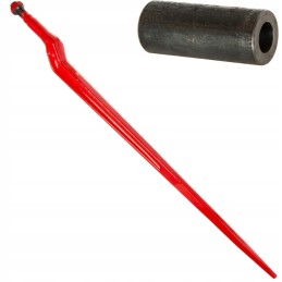 Krautuvo kablys, išlenktas 880mm, m22x1, 5 rankovės