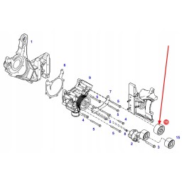 F934201040200 serpantininis diržo įtempiklio volelis