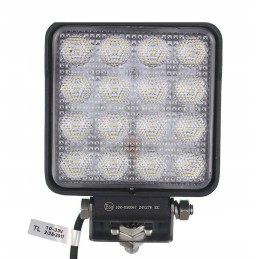 Kvadratinė LED darbo lempa 12v 24v halogeninė 27w led