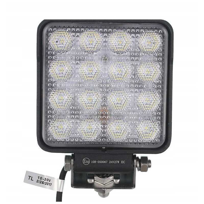 Kvadratinė LED darbo lempa 12v 24v halogeninė 27w led
