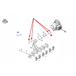 F836200100100 turbokompresoriaus tvirtinimo veržlė