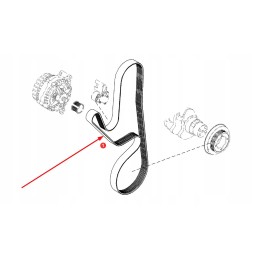 F836200040010 variklio priedų pavaros trapecinis diržas