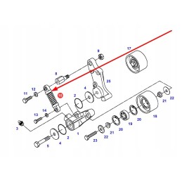 F824201040010 diržo įtempiklio amortizatorius