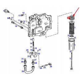 F824100470250 hidraulinės alyvos filtras