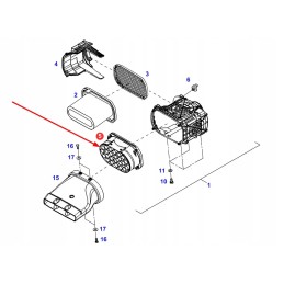 F737200092010 variklio oro ciklono filtras