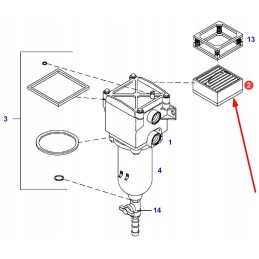 F731201060010 variklio kuro filtro įdėklas