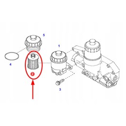 F716201060070 agco variklio kuro filtras