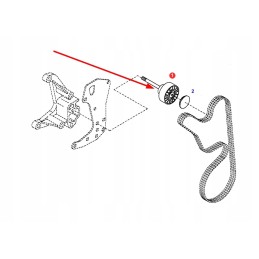 F716201040060 serpantininis diržo įtempiklio volelis