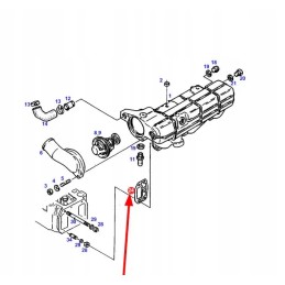 F515200010020 įsiurbimo kolektoriaus tarpinė