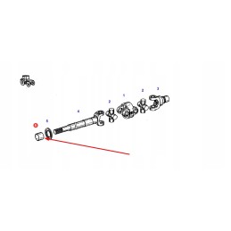 F514300020340 priekinio varančiojo veleno veleno įvorė