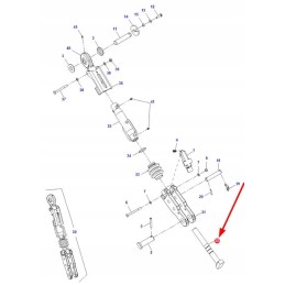 F350870200020 strypas su sriegine galvute, m30 x 265