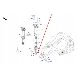 F339302052030 priekinės ašies amortizatoriaus jungtis